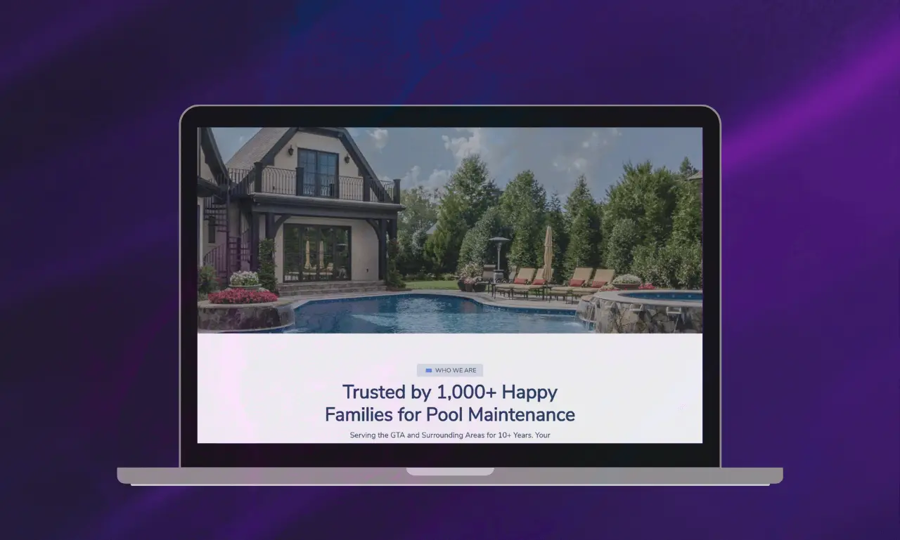 Pool Pioneers – custom website designed and developed for online presence